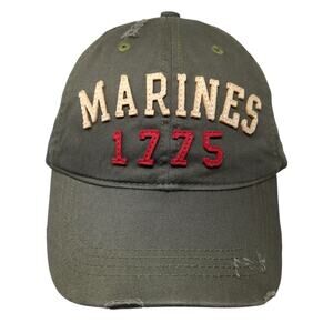Marines 1775 Slideback Baseball Cap Green One Size Adjustable Rapid Dominance